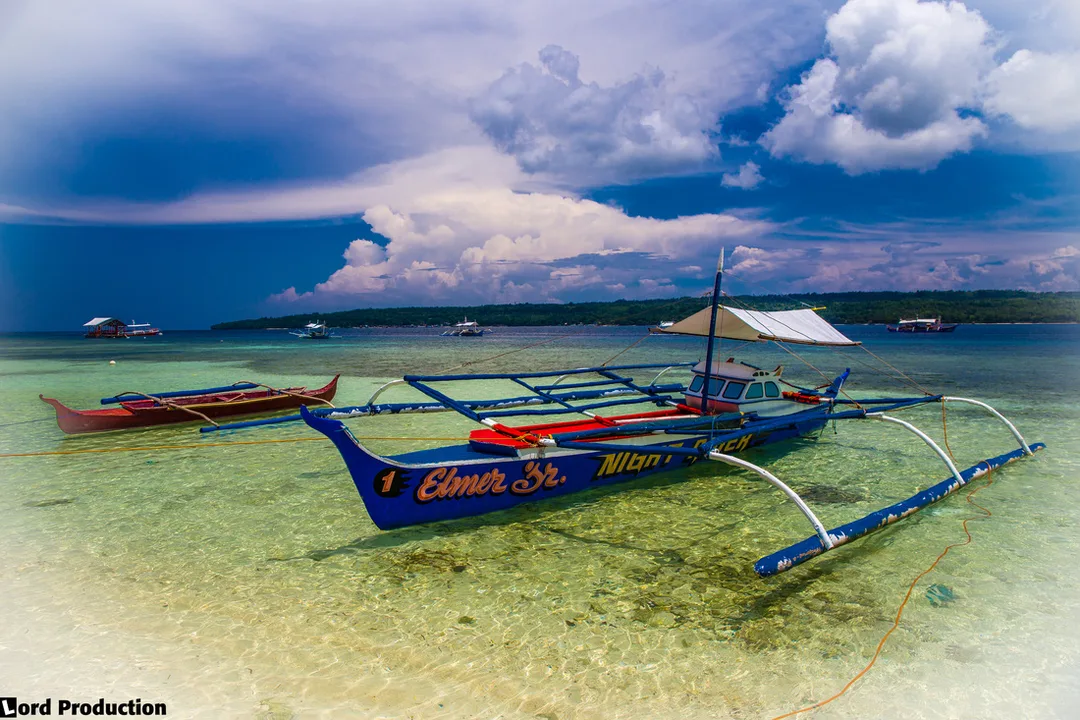 Bangka, boat at Samal Island, Philippines