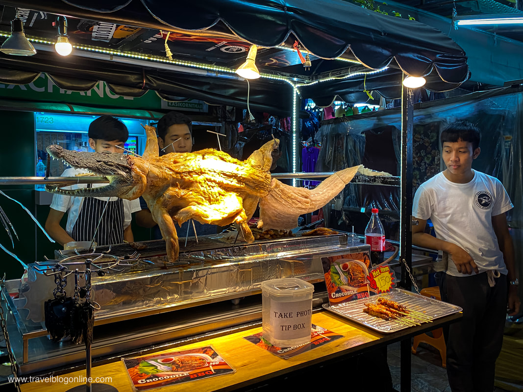 Bangkok, Thailand, crocodile barbecue © www.travelblogonline.com