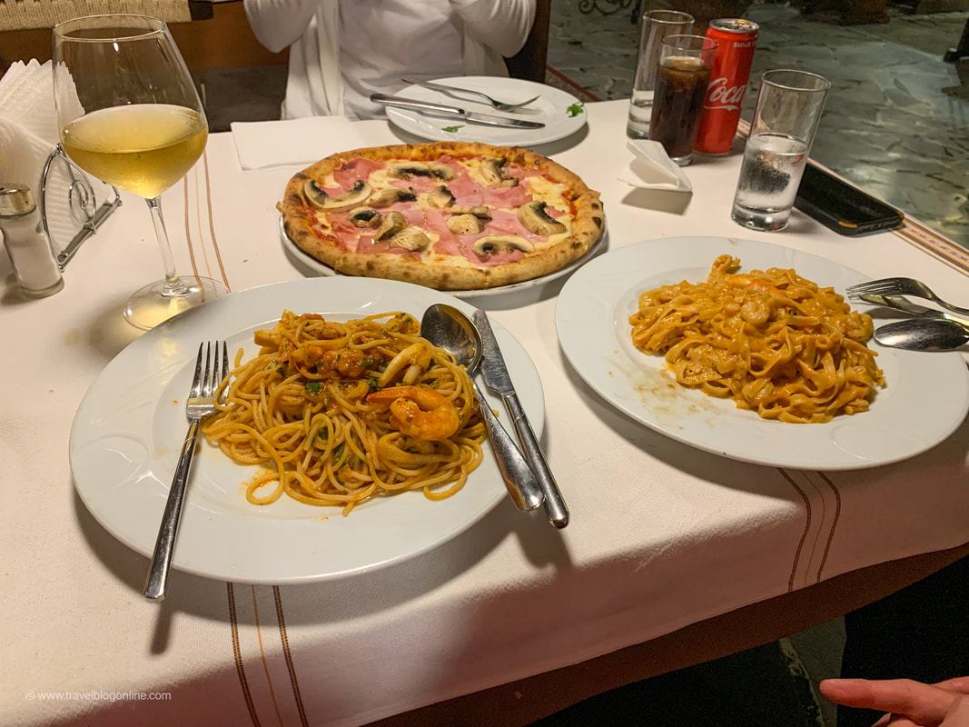Camping Legjenda, pizza and pasta, Shkoder, Albania © Patrik Lord Travel Blog