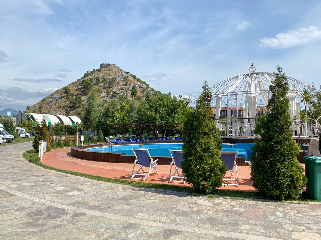 Camping Legjenda, the pool, Shkoder, Albania © Patrik Lord Travel Blog