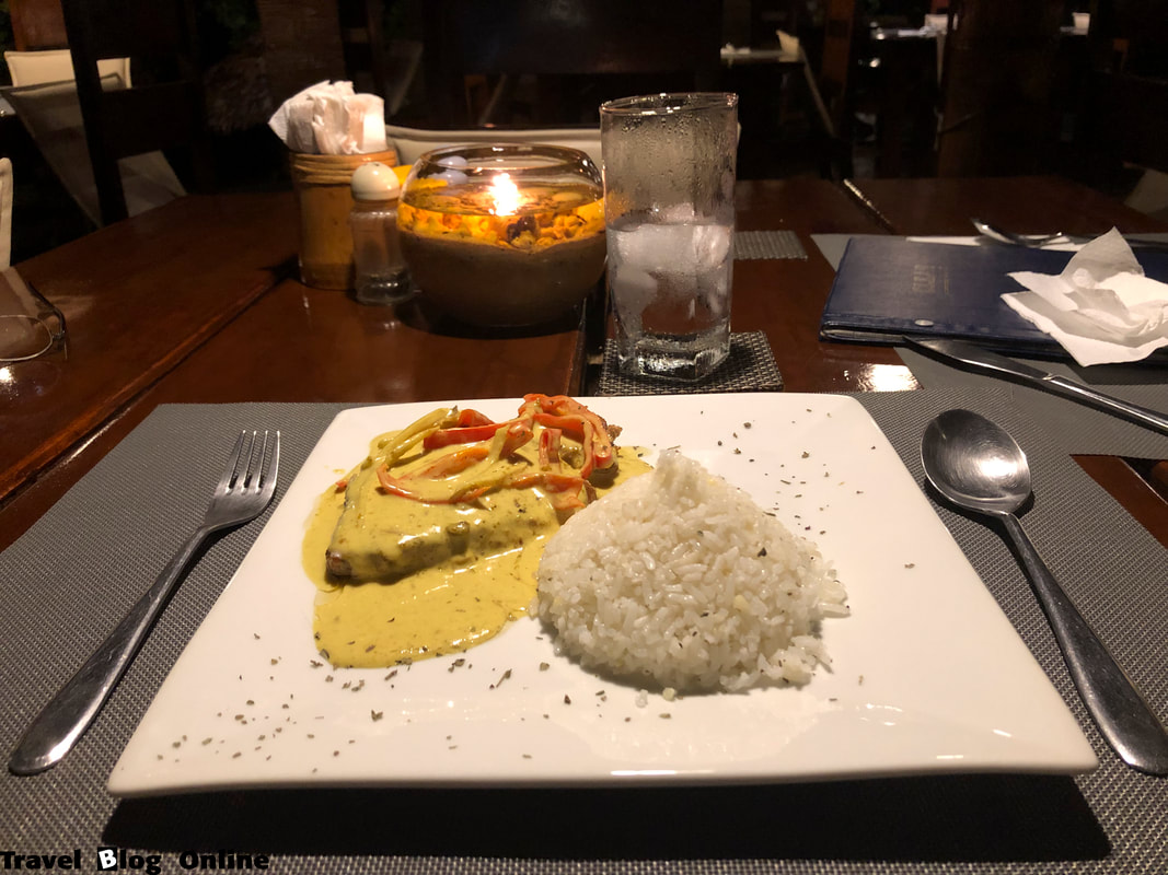 Easy Diving and Beach Resort, Sipalay, The restaurant, Tuna Steak, Philippines © travelblogonline.com