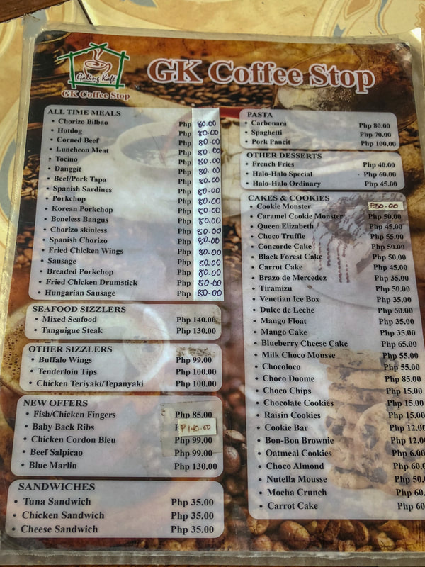 GK Coffee Shop, The Menu, Dumaguete, Philippines © Patrik Lord Travel Blog
