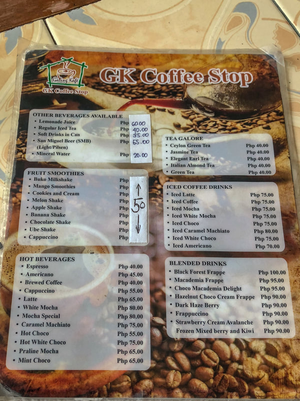 GK Coffee Shop, The Menu, Dumaguete, Philippines © Patrik Lord Travel Blog