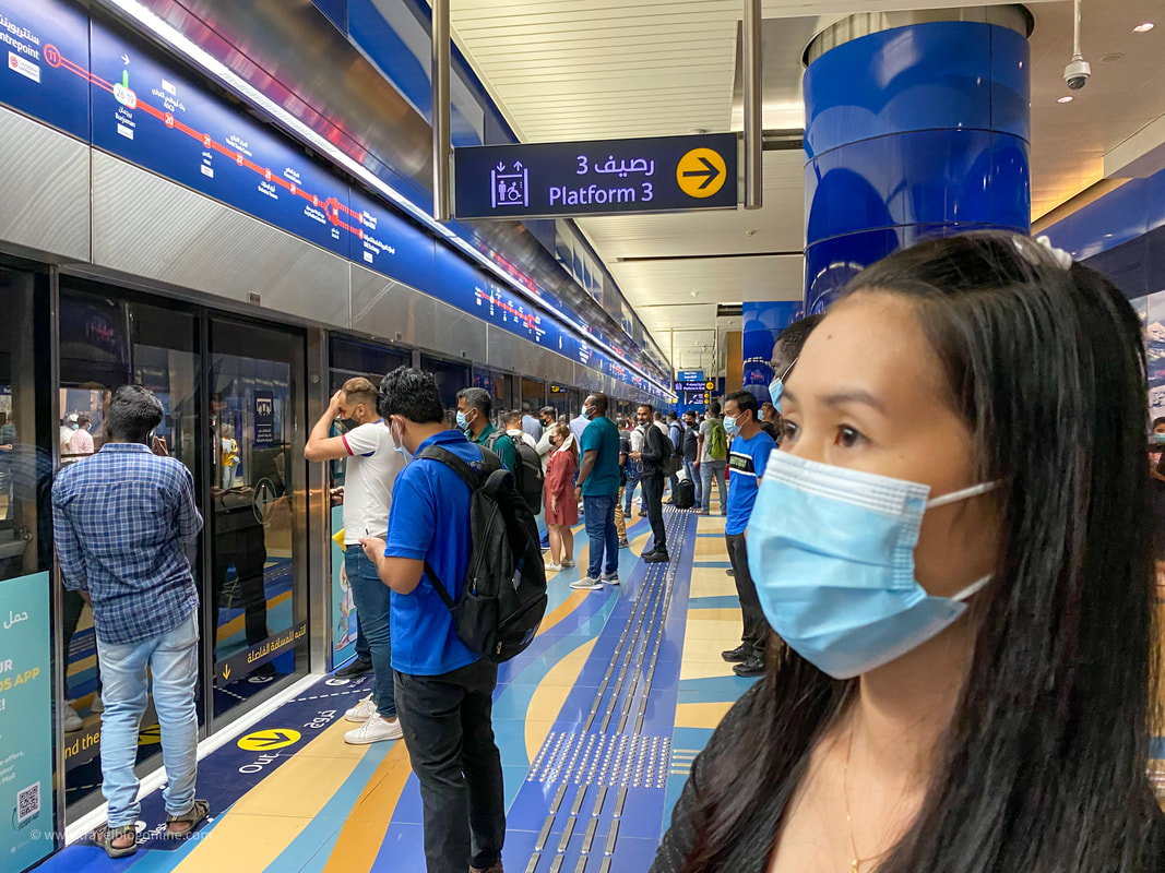 Going by Dubai Metro, Dubai, UAE © Patrik Lord Travel Blog Online