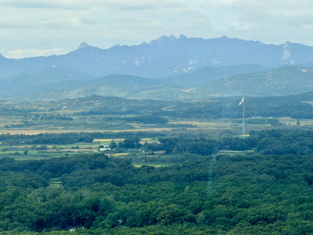 © Patrik Lord View over North Korea. The Korean Demilitarized Zone (DMZ), South Korea