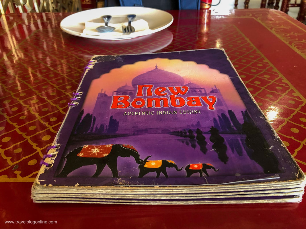 New Bombay Indian Restaurant, Robinson Place Ermita, Manila, Philippines, The menu © www.travelblogonline.com 