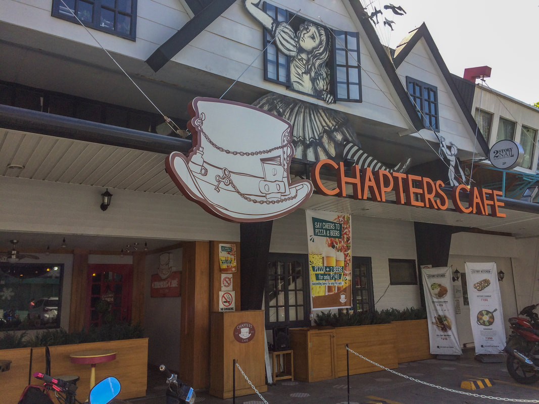 Review of Chapters Café, Entrance, Dumaguete, Negros, Philippines © Patrik Lord Travel Blog