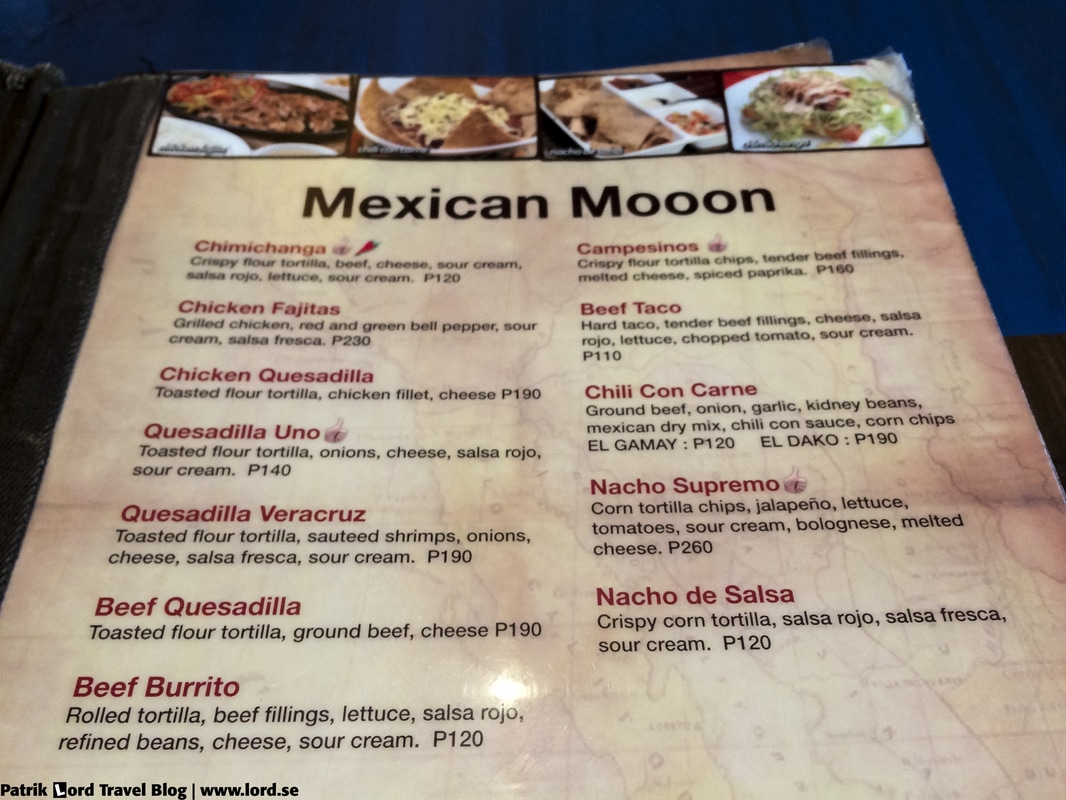 Review of Mooon Café Menu Robinsons Place Dumaguete Negros Oriental Philippines © Patrik Lord Travel Blog
