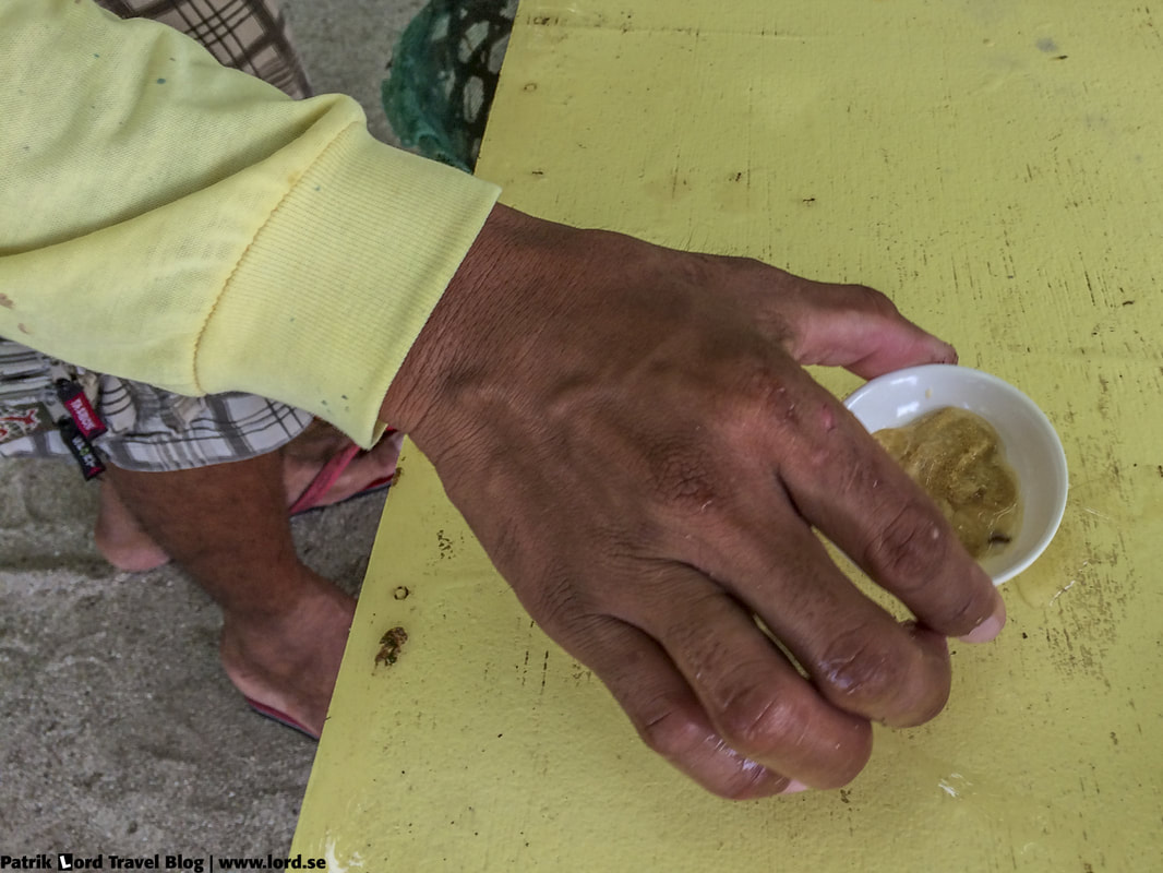Sea urchin ready to eat Philippines © Patrik Lord Travel Blog