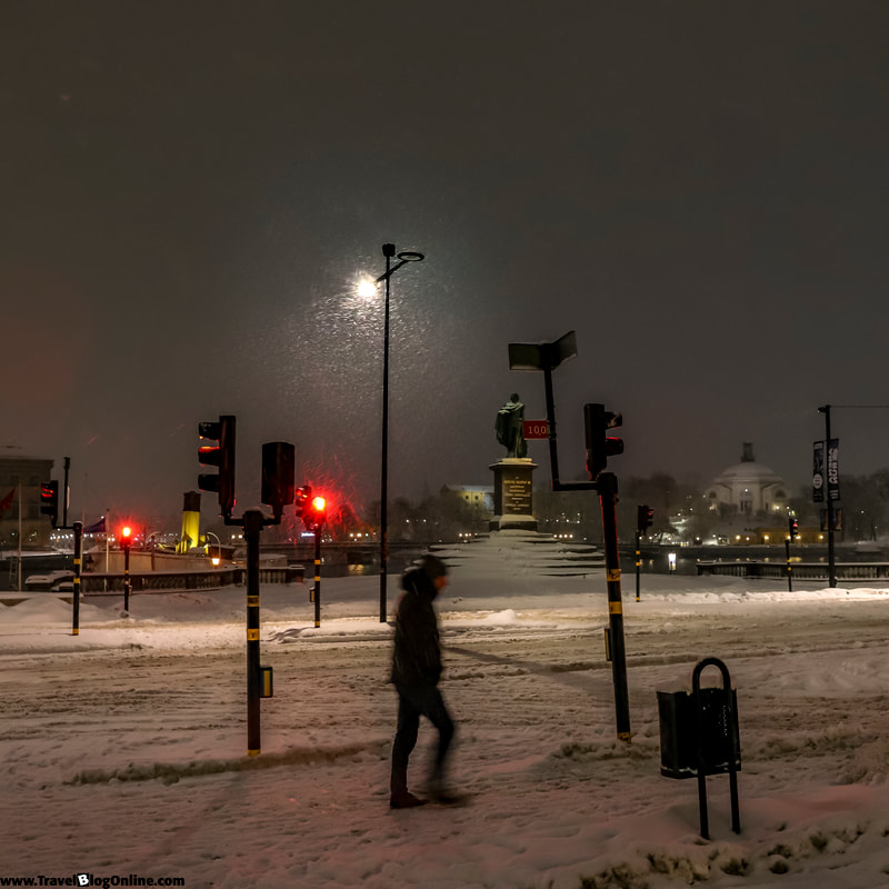 Stockholm, Sweden, Winter, Skeppsbron © www.travelblogonline.com