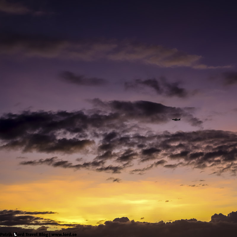 Sunset with a plane, Panglao, Philippines © Patrik Lord Travel Blog