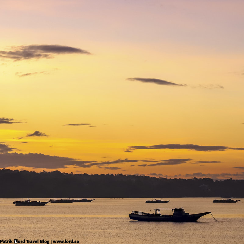 Sunset with boats, Panglao, Philippines © Patrik Lord Travel Blog