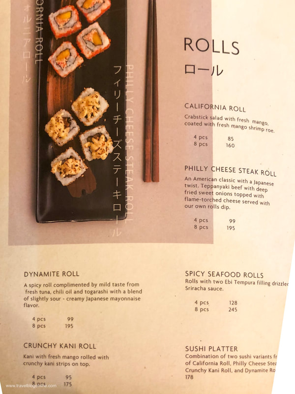 Teriyaki Boy Restaurant, Robinson Place Manila, The menu, www.travelblogonline.com