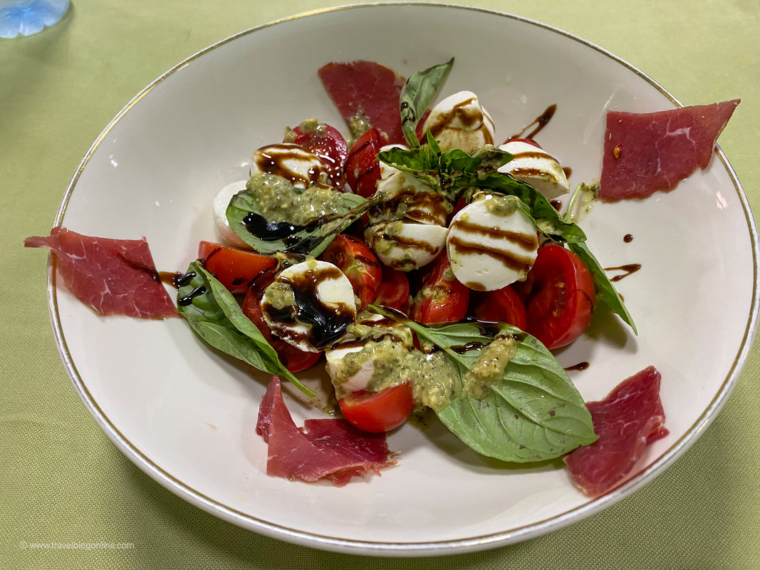 The Puri Restaurant, Caprese salad, Skhoder, Albania © Patrik Lord Travel Blog