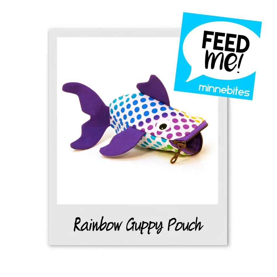 MinneBites Guppy Fish Pouch Feed Me