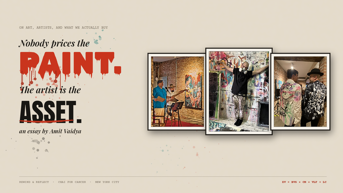 Nobody Prices the Paint, the Artist Is the Asset