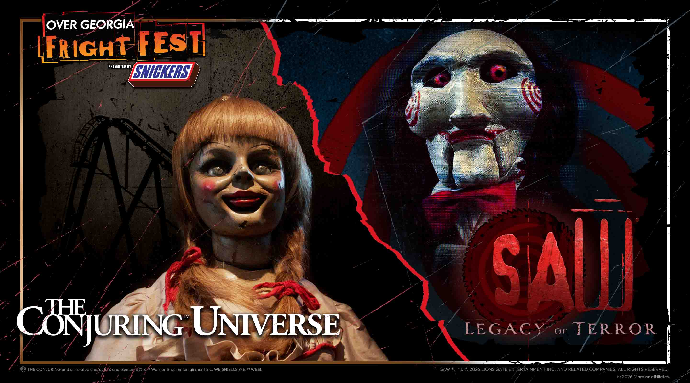 Fright Fest Presented by Returns to Six Flags Over Georgia This Saturday with New Haunted Attractions and Iconic Horror Franchises