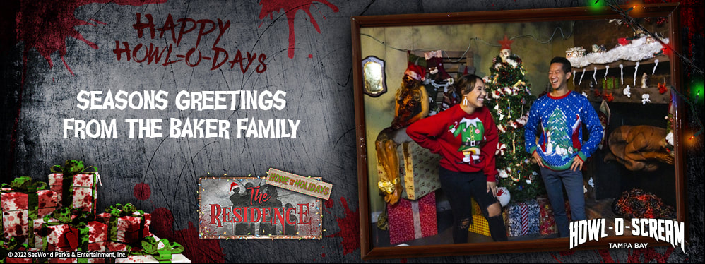 Busch Gardens Tampa Bay to Offer Free “Howl-O-Days" Family Photo Sessions Inside of Revamped Christmas Themed Haunted House