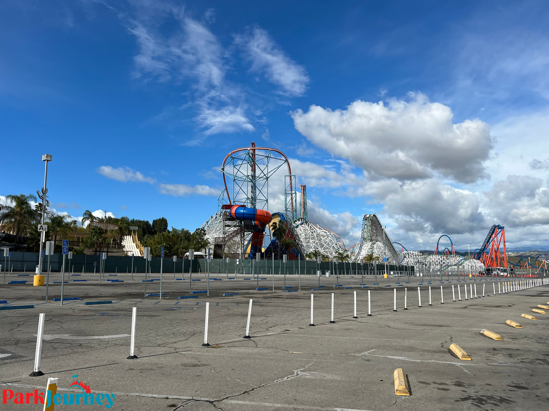Six Flags Magic Mountain Wonder Woman Flight of Courage #7 And Park Update - March 4, 2022