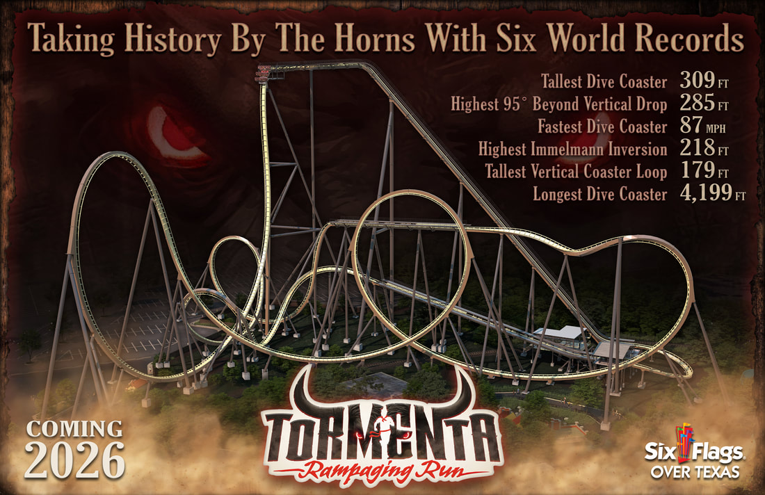 Six Flags Over Texas Unveils Record-Breaking Roller Coaster ‘Tormenta Rampaging Run'