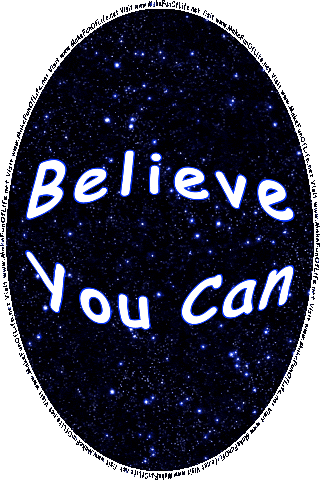 The words, Believe You Can, over a background of a star-filled night sky, the words, Make It Happen, over a background of bright green leaves on a tree, the words, Learn Every Day, over a background of the rippling surface of blue water, the words, Enjoy Your Life, over a background of a blue sky with fluffy white clouds, and the words, Visit www.MakeFunOfLife.net.