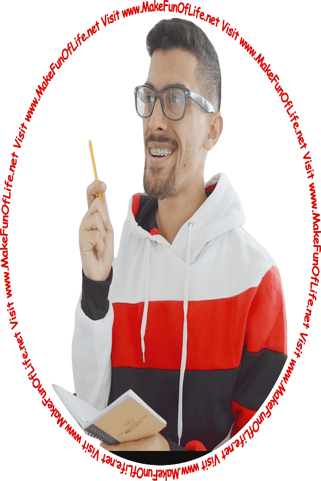 Picture of a young man writing notes with a pencil in a notebook.
