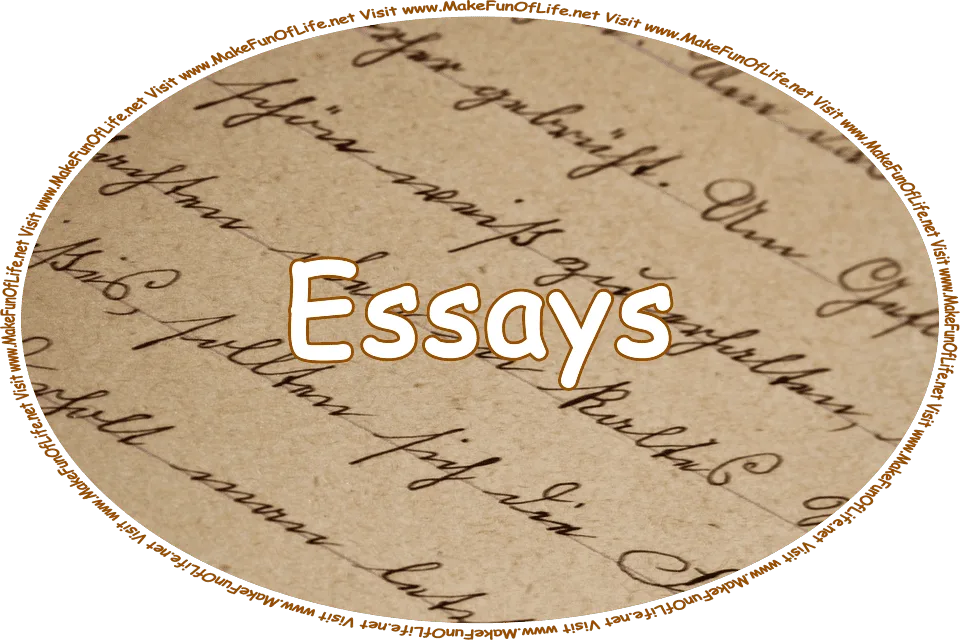Click or tap here to visit the Essays Page.