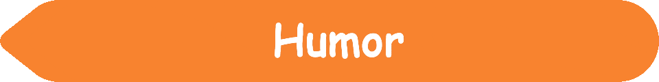 Picture of a #F8832F Peach arrow pointing to the words and pictures on the website, and the words, Humor - Inspiration - Learning - Visit www dot Make Fun Of Life dot net.