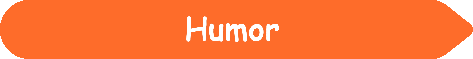 Picture of a #FE6C2A Orange arrow pointing to the words and pictures on the website, and the words, Humor - Inspiration - Learning - Visit www dot Make Fun Of Life dot net.