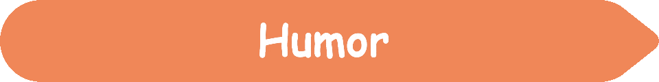 Picture of a #F08758 Cantaloupe Orange arrow pointing to the words and pictures on the website, and the words, Humor - Inspiration - Learning - Visit www dot Make Fun Of Life dot net.