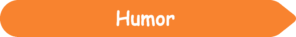 Picture of a #F8832F Peach Orange arrow pointing to the words and pictures on the website, and the words, Humor - Inspiration - Learning - Visit www dot Make Fun Of Life dot net.