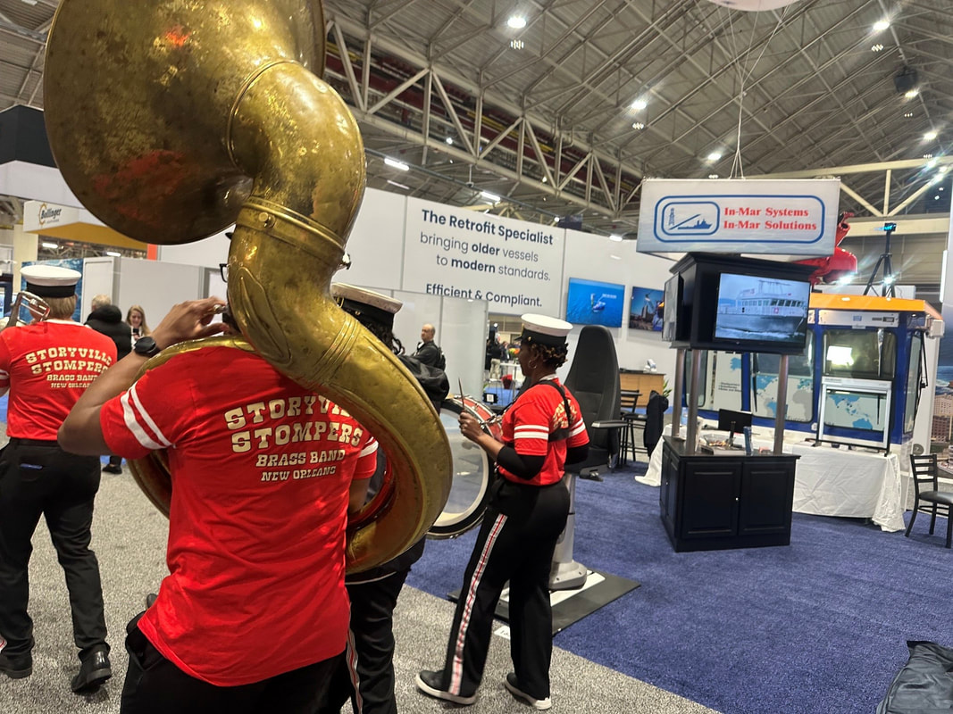 In-Mar Systems marine equipment booth at the International WorkBoat Show