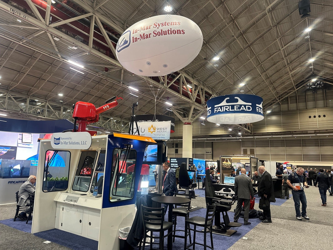 In-Mar Systems booth at the International WorkBoat Show in New Orleans.
