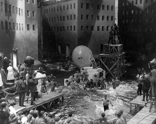 The filming of the 