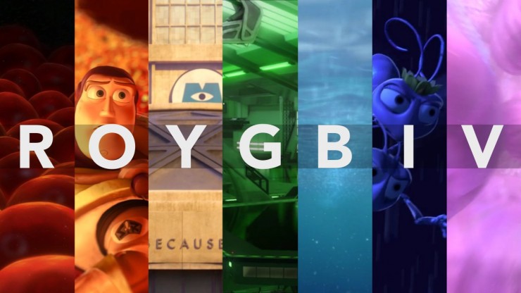 images from film highlighting different colors