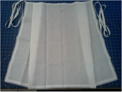 100% Belgian linen amice with optional lace, standard or custom sizes