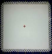Communion (travel) pall with optional lace
