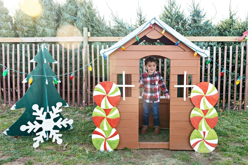 photo of a toddler boy enjoying the Waterdrinker Family Farm Winter Wonderland Festival
