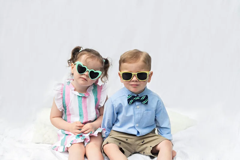 photo of toddler twins, a boy and a girl