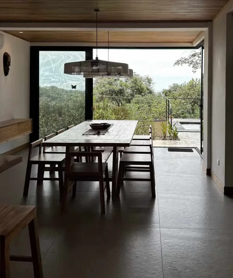 Dining Casa Emilia Nosara for Lamar retreat