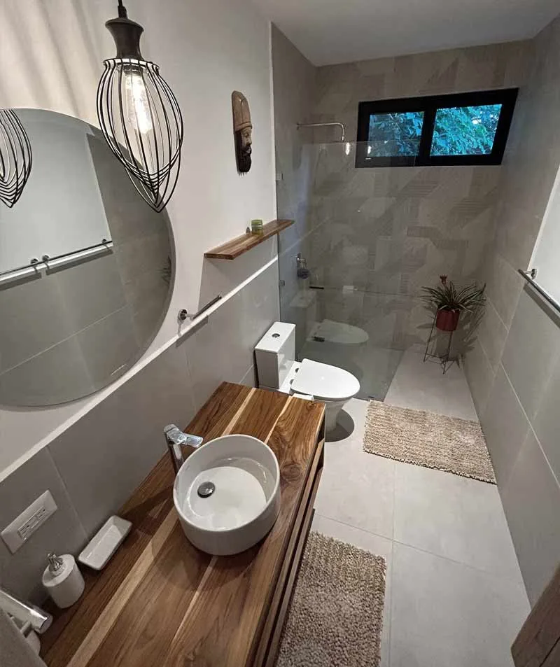 King room bathroom Casa Emilia Nosara for Lamar retreat