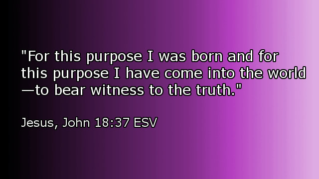 Jesus - Witness to the Truth