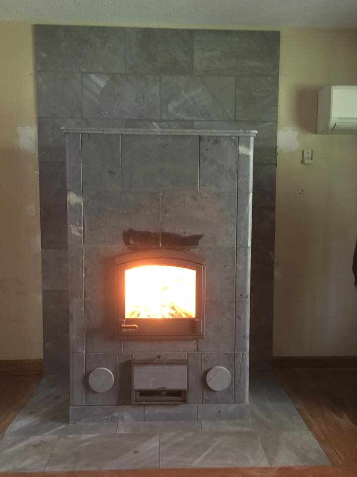Conversion of existing Fireplace to a Tulikivi Soapstone Fireplace in Connecticut