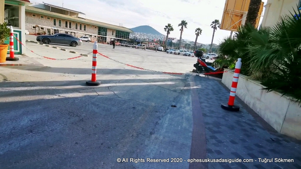 kusadasi cruise port parking lot
