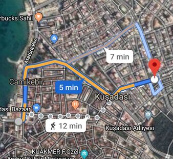 route from kusadasi cruise port to ephesus bus stop