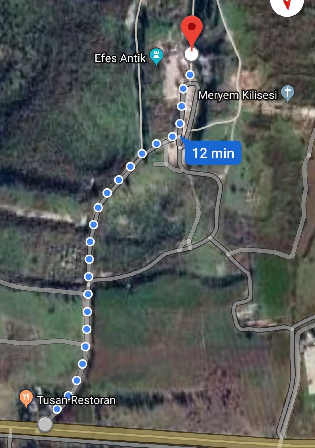 walking to ephesus