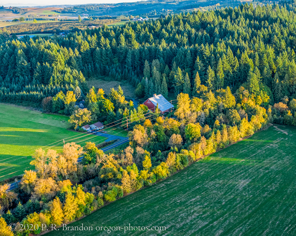 Photo of the countryside near Fern Hill Rd. (drone view)
