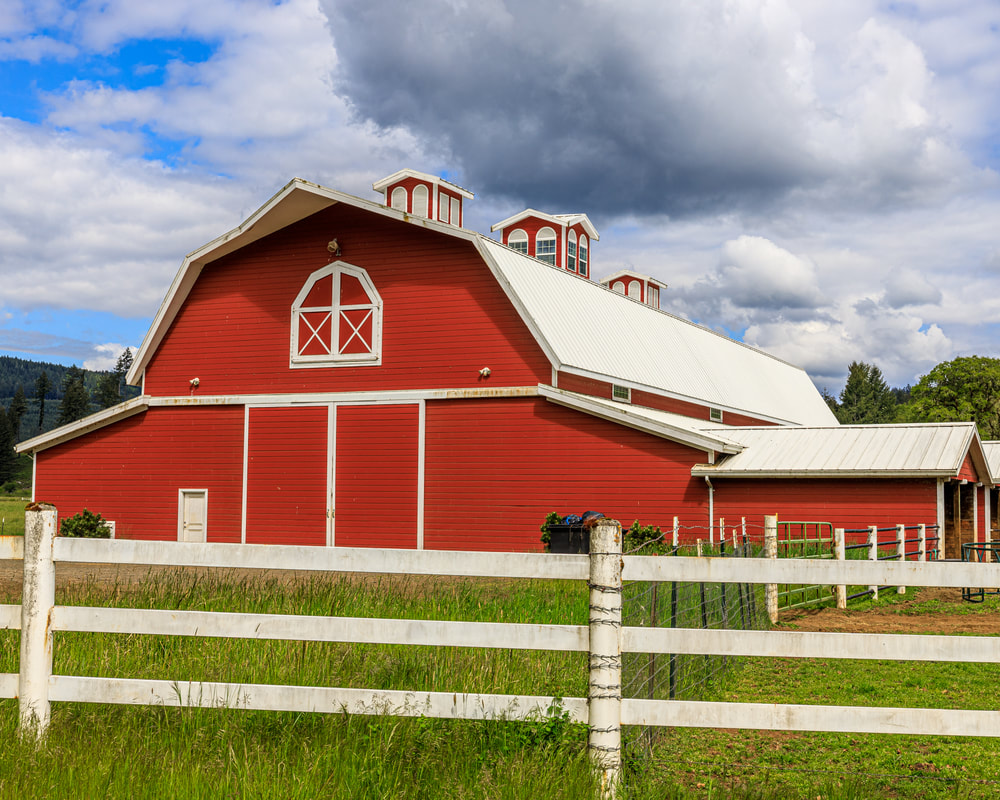 Big red barn