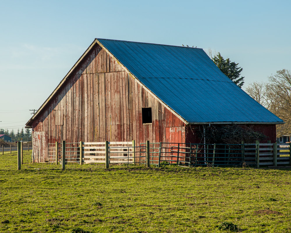 Old red barn