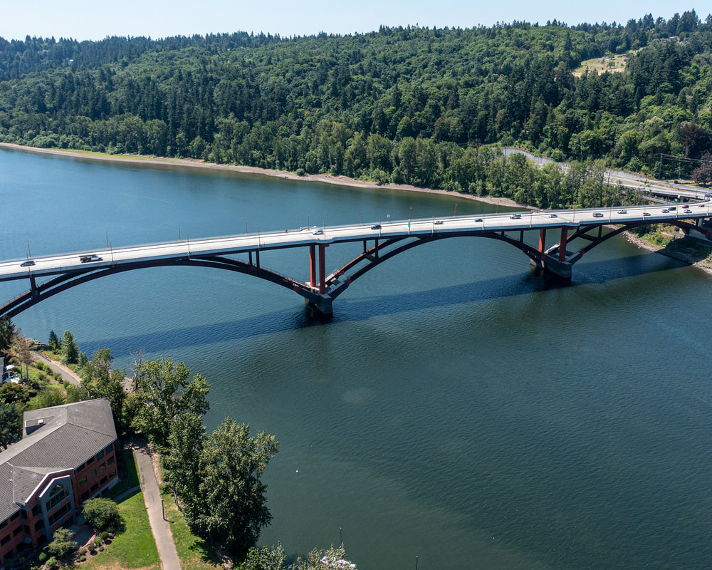 The Willamette River in Portland, Oregon